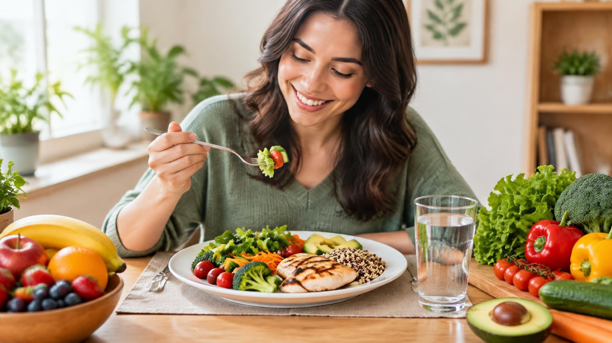 balanced healthy plate