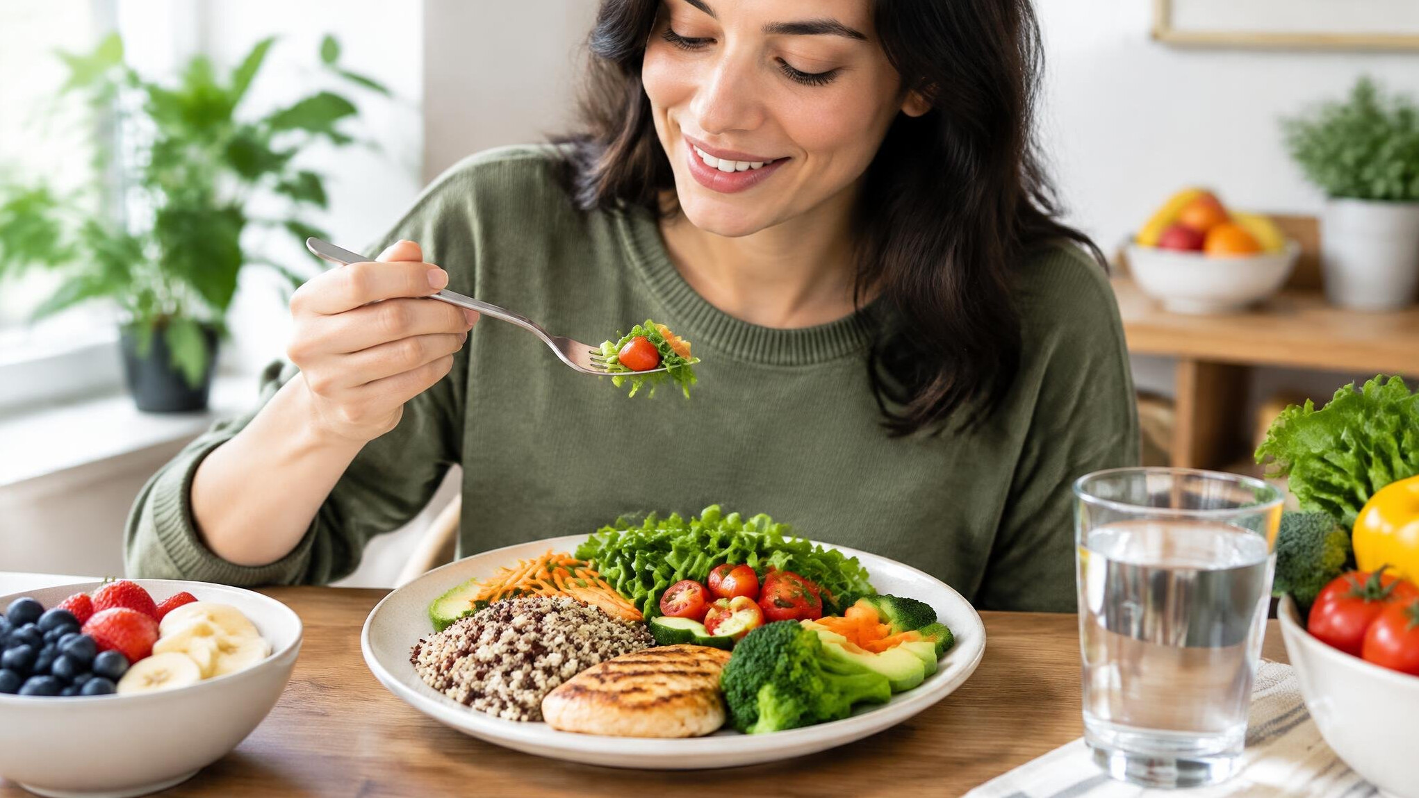 healthy meal on plate