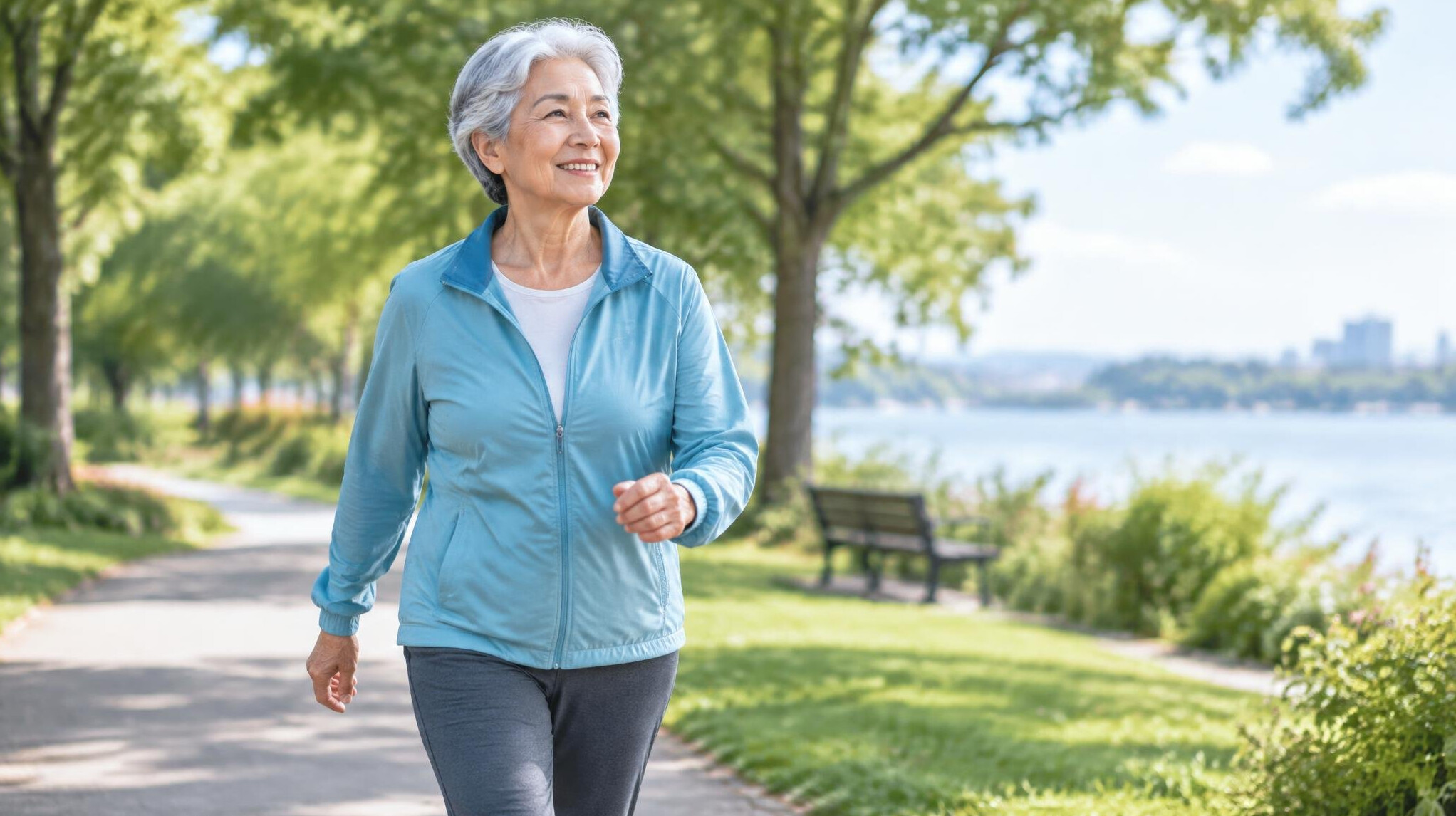 senior doing gentle exercise