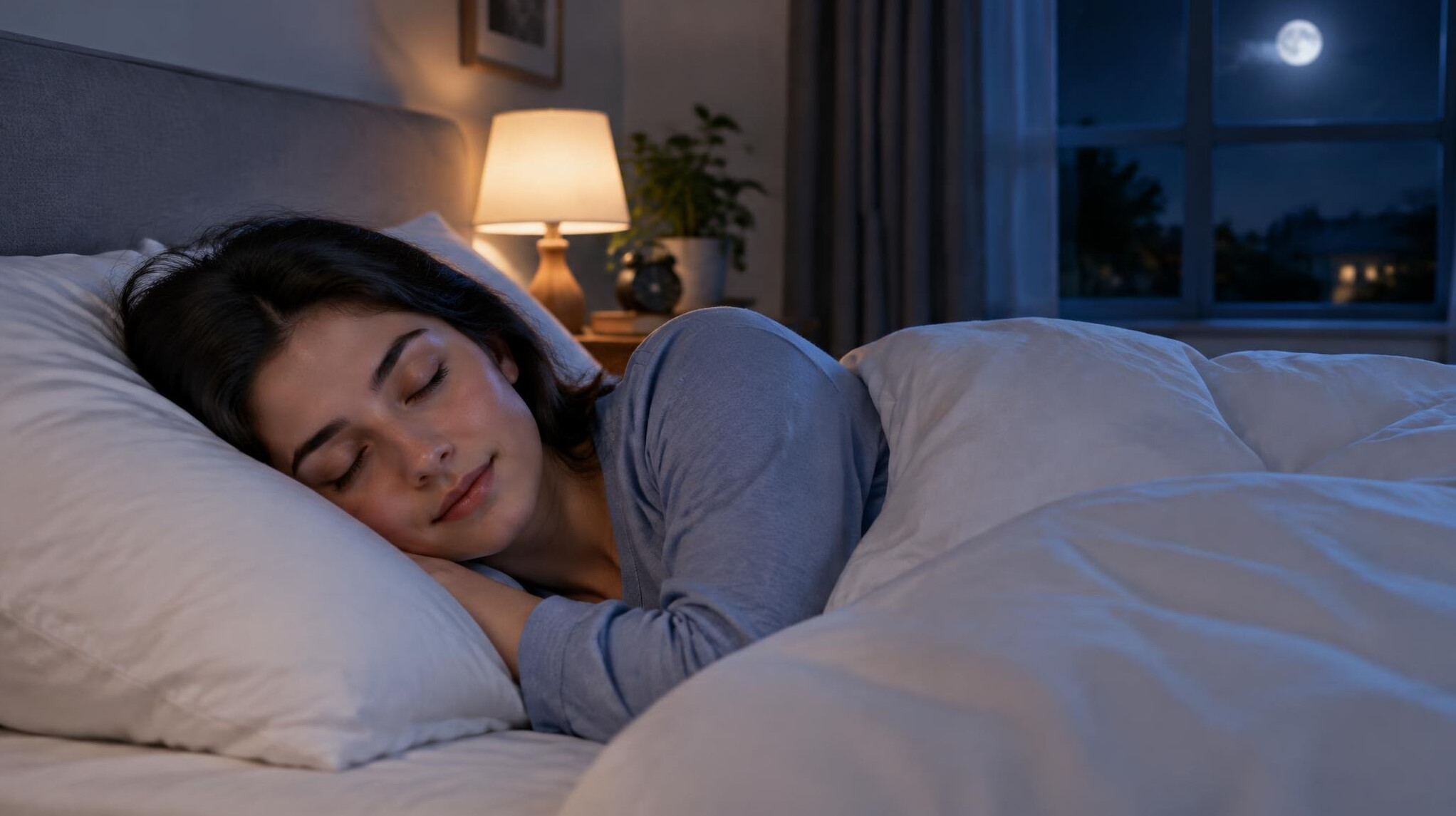 peaceful sleep in bedroom